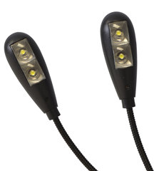 Music Stand Light Clip-On With Dual LED Lamps